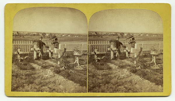 Man and Woman in Cemetery, Montana Territory
