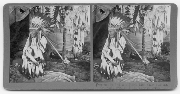 Nearing the End of a Noble Life, Chief Louison, Flathead Indian Reservation, Montana