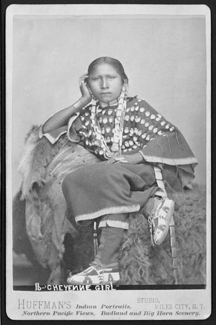 Portrait of Cheyenne Indian Girl, Miles City, Montana Territory