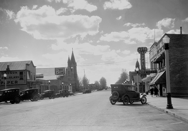 View of West Main Street, Bozeman, Montana