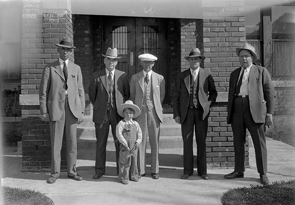 Group Portrait With Men and a Boy, Bozeman, Montana