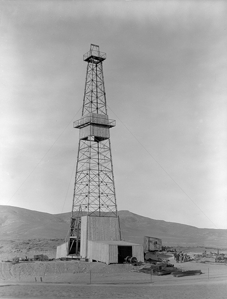 View of a Oil Drilling Tower, Unknown Location