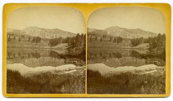Annies Lake, Pyramid Mountain Reflected, Yellowstone National Park, Wyoming Territory