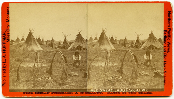 Sweat Lodge, Sioux Village, Miles City, Montana Territory