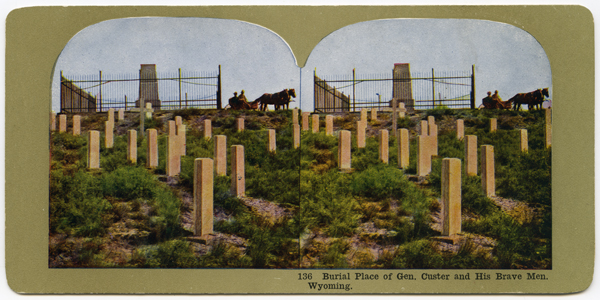 Burial Place of General Custer and His Brave Men, Little Big Horn Battlefield, Montana