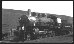 Class Y-1, NP 20, is stored at Missoula MT awaiting a pickup in business to resume switching duties.
