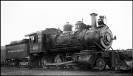 NP 401, a 2-6-0 Mogel Class D-6, at Pasco, Washington.