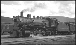 NP 1382, Class S-4 arriving Missoula passenger facility