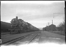 NP 2610, Class A with NP train No. 3 at Livingston Depot