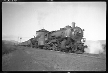 NP 1815, Class W-3, and NP 2611, Class A doubleheading on Train No. 2 at Arlee, MT