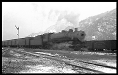 NP 2236, Class Q-5 with Train No. 1 leaving Paradise, MT