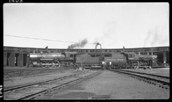 NP 2138, Class Q-1 and NP 1252, Class Y-2 on new turntable at Parkwater, WA