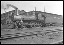 NP 659, Class B at St. Paul, DCN standing in front of locomotive.  Former locomotive number 412.