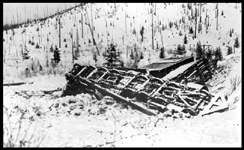 N.P. Train 842 ,  Locomotive No.3015 ,23loads 1 empty & caboose 1,531 Tons. Ran Away on 4% Grade.