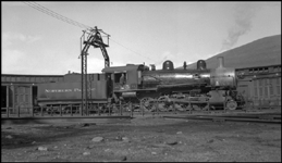 NP 25, Class Y-1 on turntable at Missoula Roundhouse 