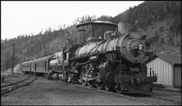 Union Pacific train No. 85, engine 3224, at Wallace, Idaho.