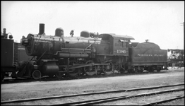 NP Class S-4 4-6-0 no. 1386 is stored at South Tacoma, Washington, on May 16, 1946. It will likely be scrapped not long after this photo was taken.