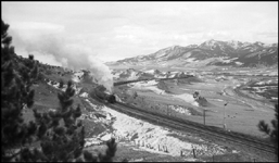 Z-6 5111, With train X5111 west of Livingston Mont.