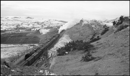 Z-6 5111, With train X5111 West  meets Z-6 5104E, west of Livingston Mont.