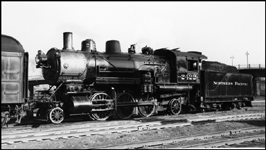 NP 2422, Class T switching a passenger coach in St Paul, MN.