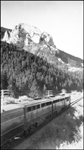 Going away shot of NP F-3 diesel 6504 (ABB) on NCL 1, Chestnut, MT.