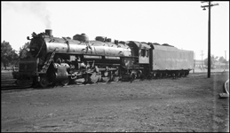 Baltimore & Ohio Railroad 4-8-2, likely 5562, at Garrett, Indiana.