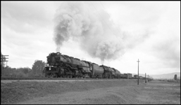 NP 5100 Class Z-6 and NP 5120 Class Z-6, 4-6-6-4, east bound near Drummond, MT.