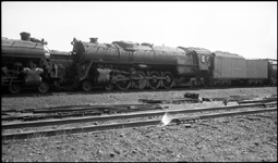 B&O  4-8-2 locomotive at Willard, OH in train yard.  Locomotive number not reported.