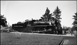 Children playing on NP 1382 display at Helena, MT
