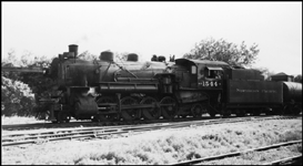 NP 1544, Class W locomotive in Mandan, ND.