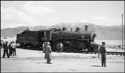 Moving NP 25, Class Y-1, at Butte, into display position.