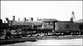 Colorado and Southern 454 with a CBQ tender at Denver, CO.