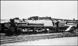 BO 4-4-4-4 no. 5600, George Emerson, in yard at Washington, DC. The rear engine is opposed to the lead engine.