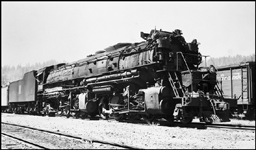 WP 256 mallet locomotive in Keddie, CA.