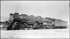 WP 407 mallet locomotive at Wells, NV