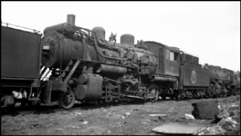 The Spokane scrapline included this pipefitters delight, a freight 2-8-0 fitted with more than its share of exposed plumbing.