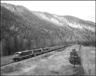 NP X2522E west of Cedars, MT.