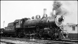 NP 4-6-2 Pacific no. 2176 on freight, Jamestown, ND.