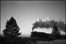 NP Train No. 2, the North Coast Limited, is east bound near Flathead, Montana.