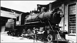 NP 325, 4-6-0 Class S-10 Alco 10-Wheeler at Livingston, Montana.
