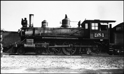 This E-2 ten-wheeler is something of a rust bucket.  It is a very obsolete engine here, in storage at Livingston.  It was built by Baldwin in 1888 and originally carried the number 443.
