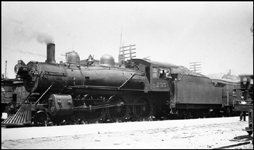 NP 235, Class P-1, switching in Centralia yard 