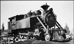 Craig Mountain Railway No. 1 tank locomotive with 2-6-2 wheel arrangement in Craigmont, ID.
