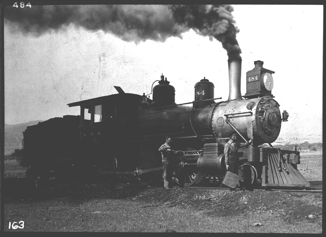 NP 484, Class D-3 Mogul being fired up, former number 560