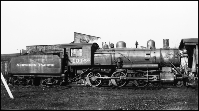 NP 1316, a 4-6-0 10-Wheeler ClassS-3c, at Auburn, Washington.