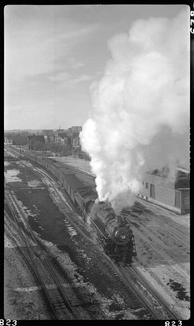 NP 2655, Class A-2 leaving Dickinson, ND with NP Train No. 4