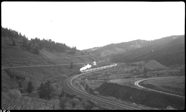 NP 2650, Class A-2 on NP train No. 1 heading west near Chestnut.  Engineer is Wolverton.