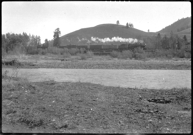 NP 1575, Class W pulling train No. 844 near Bearmouth, MT