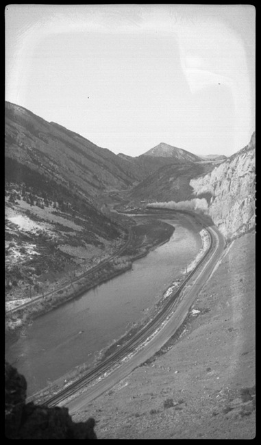 Train No.1 at a distance, upper Jefferson River , different angle for photo.