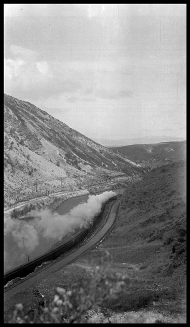 NP 2654, Class A-2 Train No. 1 in Jefferson Canyon, looking west. 